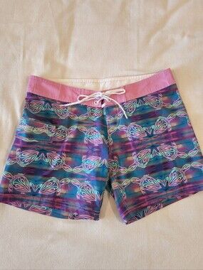 Tormenter Board Shorts Womens 6 Pink Drawstring Unlined Beach Swim Pool